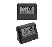 Sensore di temperatura interna digitale LCD Misuratore di umidità Termometro Igrometro Indicatore C/F Display a levetta(Blanc)