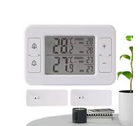 Sensore di temperatura per frigorifero, doppio sensore da 5 cm, dispositivo di misurazione della temperatura del frigorifero, accessorio accurato per interni per appartamenti, dormitori, cucine