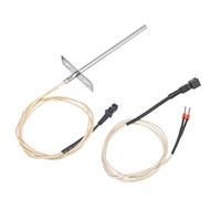 Sensore di temperatura PT100 da 60 cm per griglia a pellet, sonda in acciaio inossidabile con intervallo da -30 a 450 °C, monitor accurato per cottura barbecue