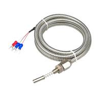 Sensore di temperatura PT100 Sonda RTD for la misurazione della superficie del cuscinetto del motore Design flessibile del tubo metallico(M8-0.75mm 1m)