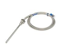 Sensore di temperatura RTD FTARP09 PT100, cavo intrecciato metallico da 2 m, testa sonda 100 mm, 1 pezzo(M6 1)