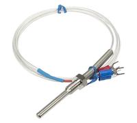 Sensore di temperatura RTD FTARP09 PT100 tipo 1 m, cavo FEP, testa sonda 50 mm, 1/4, 3/8, 1/2 pollice, 1 pezzo(PT1 2)