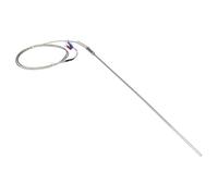 Sensore di temperatura RTD rivestito sonda 300 mm FTARP08 PT100 tipo 1 m con cavo intrecciato metallico, 1 pezzo(B 5 mm diameter)