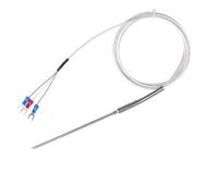 Sensore di temperatura termocoppia PT100 WZPK-191, temperatura -200 + 450 °C, 1 pezzo(Probe diam 3X1000mm)