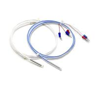 Sensore di temperatura termocoppia tipo PT100 RTD K Sonda a 2/3 fili Impermeabile anticorrosione Resistenza agli acidi e agli alcali(PT100 Type 2M)