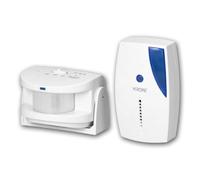 Sensore di transizione wireless con sensore PIR, 36 campane regolabili, volume allarme 90 dB, display visivo e acustico, alimentato a batteria