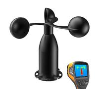sensore di velocità del vento, Sensore di direzione della velocità del vento Riscaldamento Anemometro Stazione meteorologica Policarbonio Alluminio(Pulses,Aluminum Heating)
