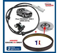 Anello Obiettivo Sensore ABS Mozzo Disco Cuscinetto Ruota Retro per Peugeot 3008