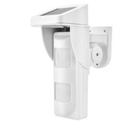 Sensore Doppio Pir Pannello Solare Outdoor Rilevatore Movimento