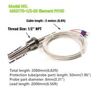Sensore filettato NPT 1/2" per monitoraggio preciso della temperatura design imp