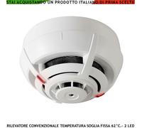 SENSORE INCENDIO TEMPERATURA SOGLIA FISSA 62° ADATTO X CENTRALE CONVENZIONALE