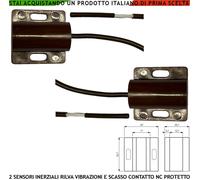 SENSORE INERZIALE 2 PZ CONTATTO ALLARME RILEVA TENTATIVI DI SCASSO FURTO TRAPANO