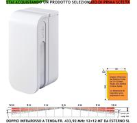 Sensore Infrarosso Doppia Tenda Allarme Esterno Radio Lysa GSM Rileva Movimento