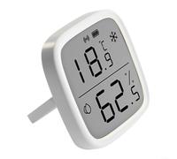 Sensore intelligente di temperatura e umidità con display LCD wireless per SNZB-02D, igrometro da 2,5 pollici, funziona con alexa Hub per gateway Pro NSPanel Pro ZB Dongle PE, bianco