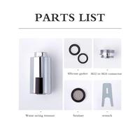 Sensore intelligente for rubinetto a risparmio idrico, adattatore a infrarossi senza contatto, caricato tramite USB M22-M24 for bagno e cucina