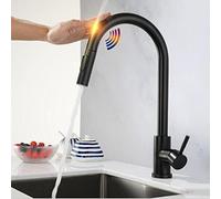 Sensore intelligente per rubinetto della cucina, spruzzatore a doppia modalità estraibile, facile installazione, design moderno per casa e cucina, efficienza dell'acqua ad alto flusso, elegante e