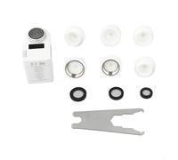 Sensore intelligente per rubinetto per risparmio idrico a induzione a infrarossi, impermeabile IPX6, risposta rapida 0,25 s, doppia zona di rilevamento, bianco