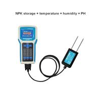 Sensore intellinte portatile for tachimetro del terreno, temperatura e umidità, rilevatore EC PH NPK con display in inglese,Precisione migliorata(NPK storage-TH-PH)