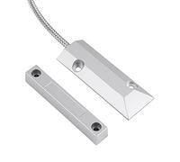 Sensore Interruttore Magnetico, Interruttore Rilevatore, Kit di Sicurezza per Garage Domestico con sensore di Contatto Magnetico per Porte e finestre in Metallo cablato, Sicurezza Allarme Garage