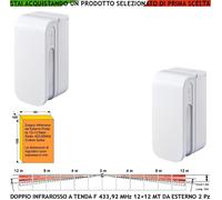 Sensore Intrusi Infrarosso Doppia Tenda Esterno 2 Pezzi Antifurto Radio Lysa GSM