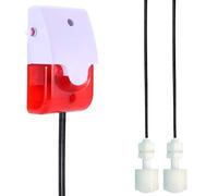 Sensore Livello Acqua Alto/Basso con Doppia Sonda per Trabocco e Asciugatura - Sirena 120dB e Luce Rossa LAMPO, Volume Regolabile, Cavo 5 m, 9 V - per Serbatoio, Acquario, Piscina, Cantina