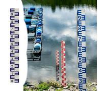 Sensore Livello Acqua Asta di Livello Acqua 1-40 m, con Scala Incisa | Misuratore di Profondità Fluviale per Monitoraggio Idrologico di Stagno/ Fiume/ Diga, Indicatore di Livello Acqua
