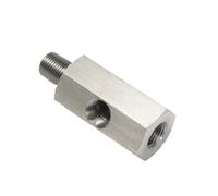 Sensore livello dell'olio autoveicoli Adattatore a T sensore pressione olio 1/8NPT 1/8BSPT M10 M14 M12 da 1,5 a 1/8 NPT Indicatore linea di alimentazione turbo Sensore coppa olio(1-8 NPT)