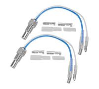 Sensore livello olio Misuratore di temperatura dell'olio dell'acqua per auto universale da 2 kit Sonda per unità mittente con sensore di temperatura 1/8 NPT