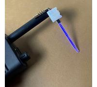 Sensore luminoso a diodi UHF RF con indicatore LED per rilevamento segnale walkie talkie, tester di frequenza portatile per entusia di prosciutto (blu)