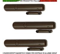 Sensore Magnet. Sismico 3 Pz. 2 Ingressi Altri Sens. Unisat Radio 868MHz Marrone