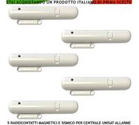 Sensore Magnetico Sismico Radio 5 Pz 2 Ingressi x Contatti Remoti 868 MHz Unisat