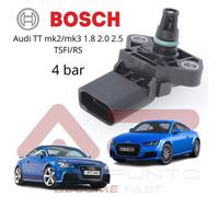sensore map 4 bar aspirazione bosch audi tt mk2 mk3 8s 1.8 2.0 rs tsi tsfi ea888