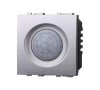 Sensore Movimento PIR Timer 2P 2M, Compatibile Con Bticino Living Light (Grigio)