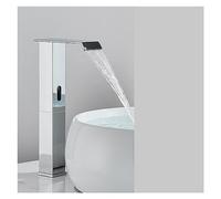 Sensore Nero BASINE BASINE BAGNI SENSORE Automatico Sensore Watefall Faucet Touchleless Touch Dinvello Tocca Calcia Crane del Miscelatore d'Acqua Fredda (Cold Caldo Oro B)
