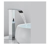 Sensore Nero BASINE BASINE BAGNI SENSORE Automatico Sensore Watefall Faucet Touchleless Touch Dinvello Tocca Calcia Crane del Miscelatore d'Acqua Fredda (Cold Caldo Oro B)