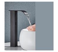 Sensore Nero BASINE BASINE BAGNI SENSORE Automatico Sensore Watefall Faucet Touchleless Touch Dinvello Tocca Calcia Crane del Miscelatore d'Acqua Fredda (Cold Caldo Oro B)