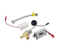 Sensore orinatoio per elettrovalvola automatica di scarico WC, induzione a infrarossi, risparmio idrico, ingresso G1/2", 6 V DC, argento, compatibile con Ur(A)