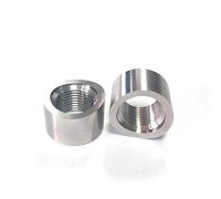 Sensore Ossido Azoto 2Pezzi Elementi Fissaggio Per Saldatura Con Intaglio, Raccordo Per Tubo Scarico, Dado A Vite Curvo Per Sensore O2, OD26*17mm, M18*1.5