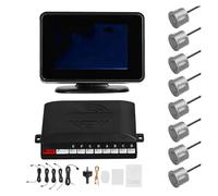 Sensore Parcheggio Kit Sensore Parcheggio Auto Radar Retromarcia Supporto Anteriore Posteriore Avviso Acustico/cicalino Con 8 Sensori Parcheggio Rilevamento Della Distanza Sensore Distanza Parcheggio(