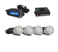 Sensore parcheggio Kit Sensori Parcheggio Anteriori Assistenza Parktronic Automatico Monitor LCD Cicalino Volume Vocale Radar Di Backup Auto Veicolo Sensori Universali Per Auto(Silvery)