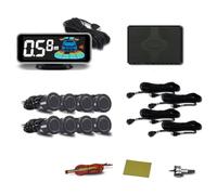 sensore parcheggio PDC 8 Kit Sensori Di Parcheggio Parktronic Retromarcia Anteriore E Posteriore Rilevatore Radar Backup Per Auto Assistenza Avviso Sonoro AIUTO