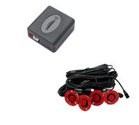 Sensore parcheggio Sensore Piano 13 Mm Paraurti Posteriore Profondità Regolabile Sensore Parcheggio 16 Mm Supportare Sistemi Radar Posteriori Paraurti Sensori Parcheggio Retromarcia(Red)