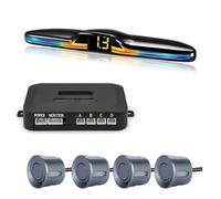 Sensore parcheggio Sistemi Sensori Parcheggio Kit Display Monitor Parktronic Retroilluminato Assistente Rilevatore Retromarcia 4 Sensori Parcheggio Retromarcia(Gray)