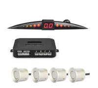 Sensore PDC Kit Sensori Di Parcheggio Da 12 V Per Auto Monitor Angoli Ciechi Display LCD 22 Mm Monitoraggio Radar Retromarcia E Backup Con Segnale Acustico 4(Champagne Yellow)