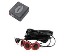 Sensore PDC Sensore Piano 13 Mm Paraurti Posteriore Profondità Regolabile Sensore Parcheggio 16 Mm Supportare Sistemi Radar Posteriori Paraurti Sensori Parcheggio Retromarcia(Black)