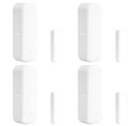 Sensore per porta WiFi, 4 pezzi, contatto con finestra, Smart Home, sensore di contatto intelligente per finestra per Tuya APP/Zigbee, sicurezza domestica e automazione intelligente domestica