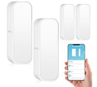 Sensore per porta WiFi, set da 2 sensori di allarme per porta, intelligente per porte aperte/chiuse, sensore intelligente per porta Tuya, senza fili, notifica app, per casa, capannone, garage