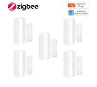 Sensore per porte e finestre Tuya Zigbee 3.0, rilevatore magnetico di apertura/chiusura, sicurezza domestica intelligente, compatibile con Hub Smart Life Z2M