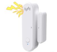 Sensore porta compatibile con allarme acustico e luminoso da 80 dB, doppia modalità, telecomando tramite app per sistema di sicurezza domestica (A)