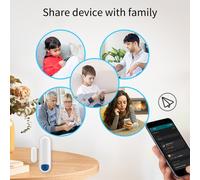 Sensore porta compatto per case intelligenti funziona con per Tuya e per ZigBee [EEK: A]